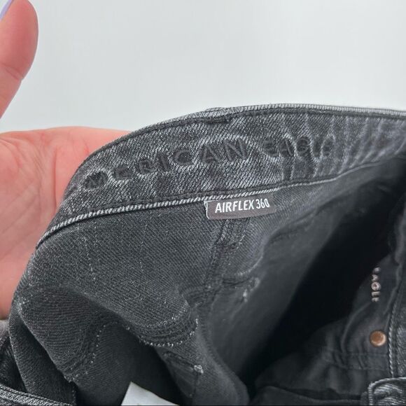American Eagle AirFlex Slim Stretch Distressed Denim Jeans Black Men's 28 x 28 - Picture 5 of 8